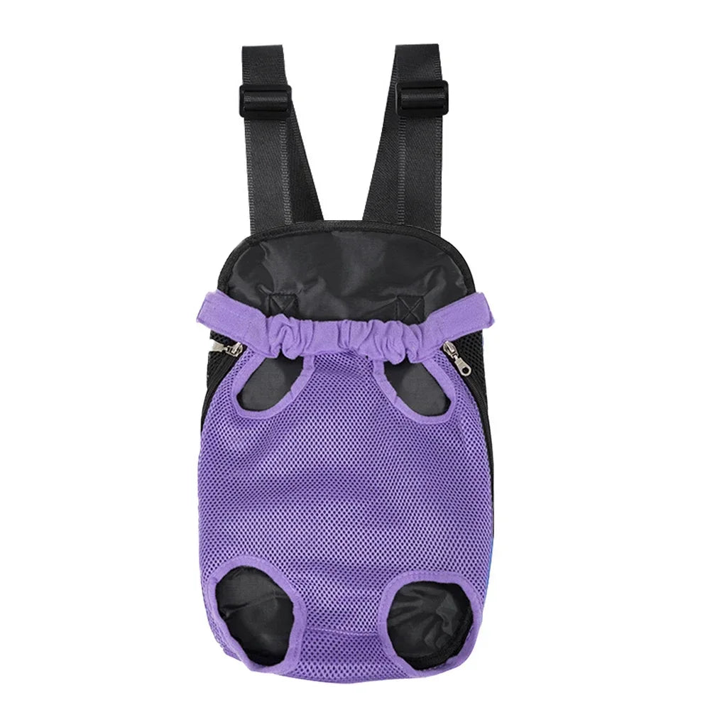 Camouflage Breathable Mesh Dog Backpack Carrier For Outdoor Travel