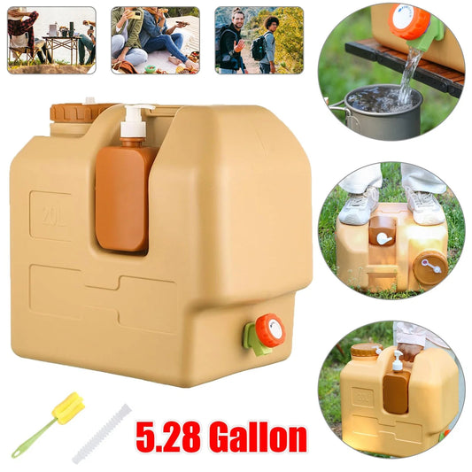 Emergency Outdoor Portable Water Container With Spigot