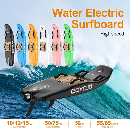 Carbon Fiber Electric Jet Surfboard 15KW Seaside Outdoor Surfing