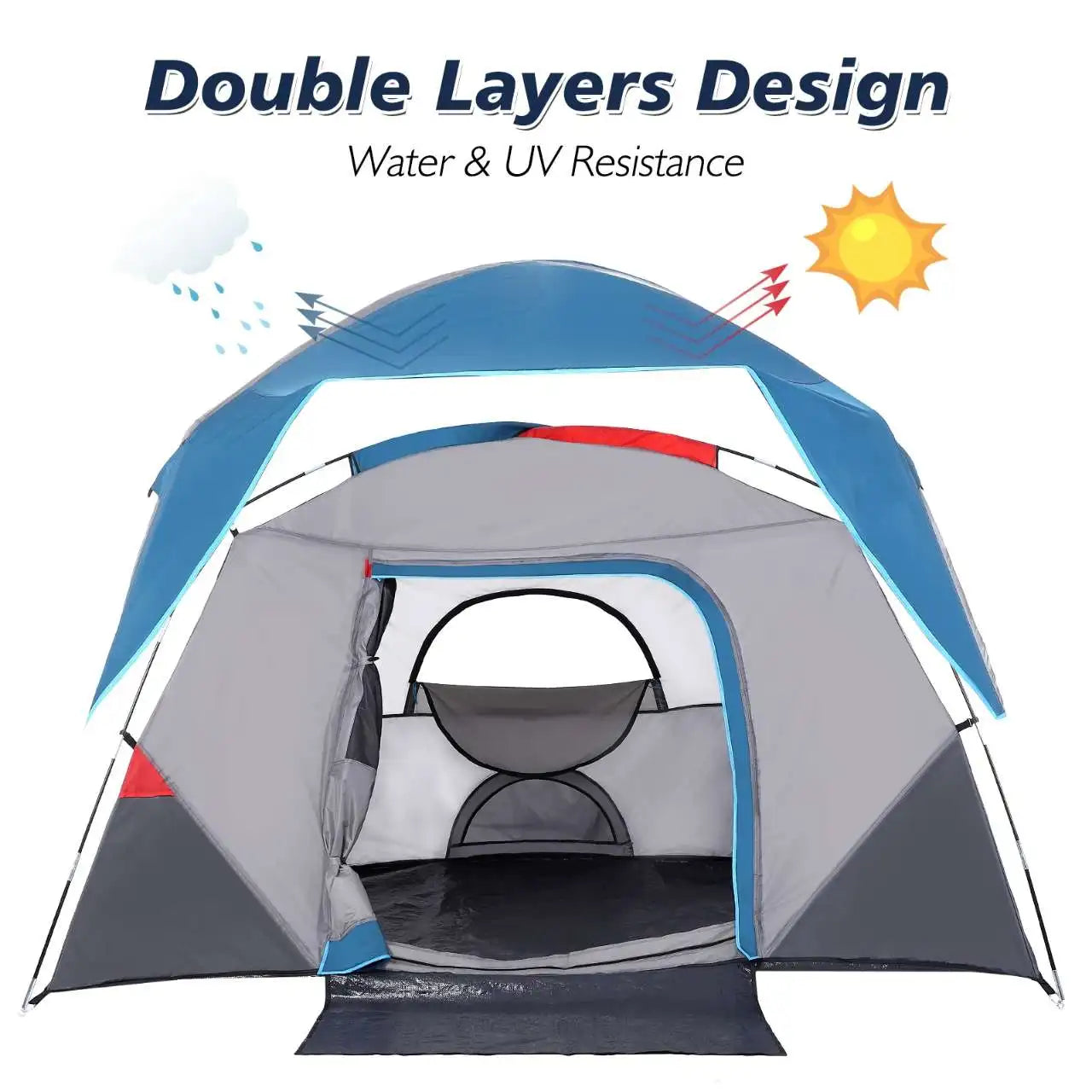 HiMISS Four Season Camping Tent Easy Setup Outdoor Shelter