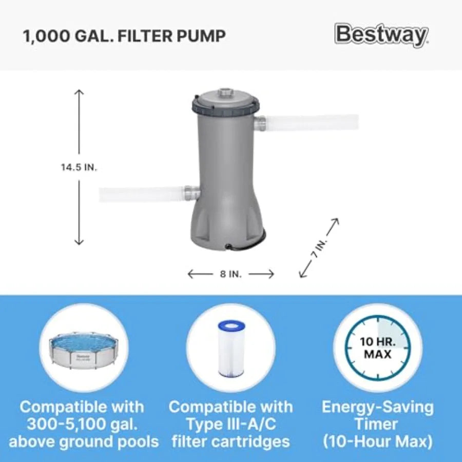 Steel Pro MAX Above Ground Pool Set With Filter Pump