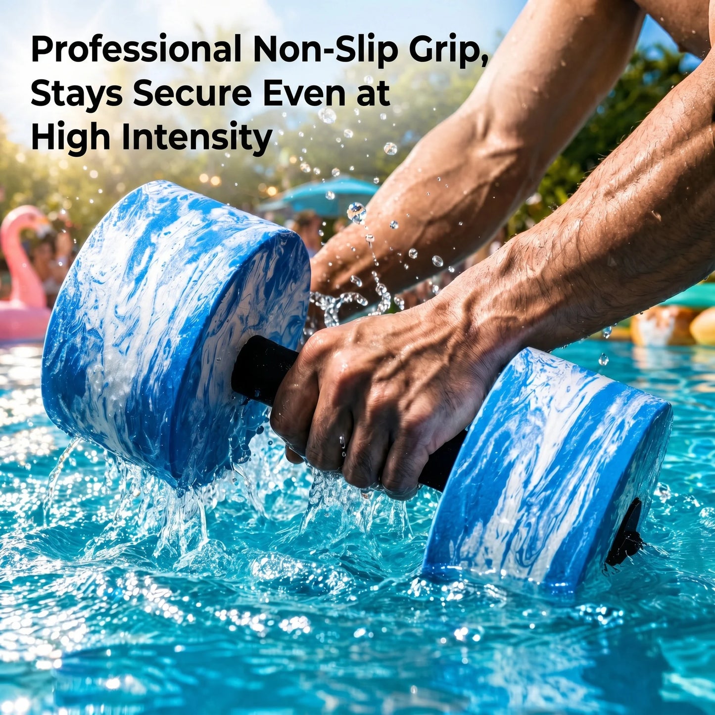 3-In-1 Aquatic Exercise Dumbbells For Pool Exercise And Water Therapy