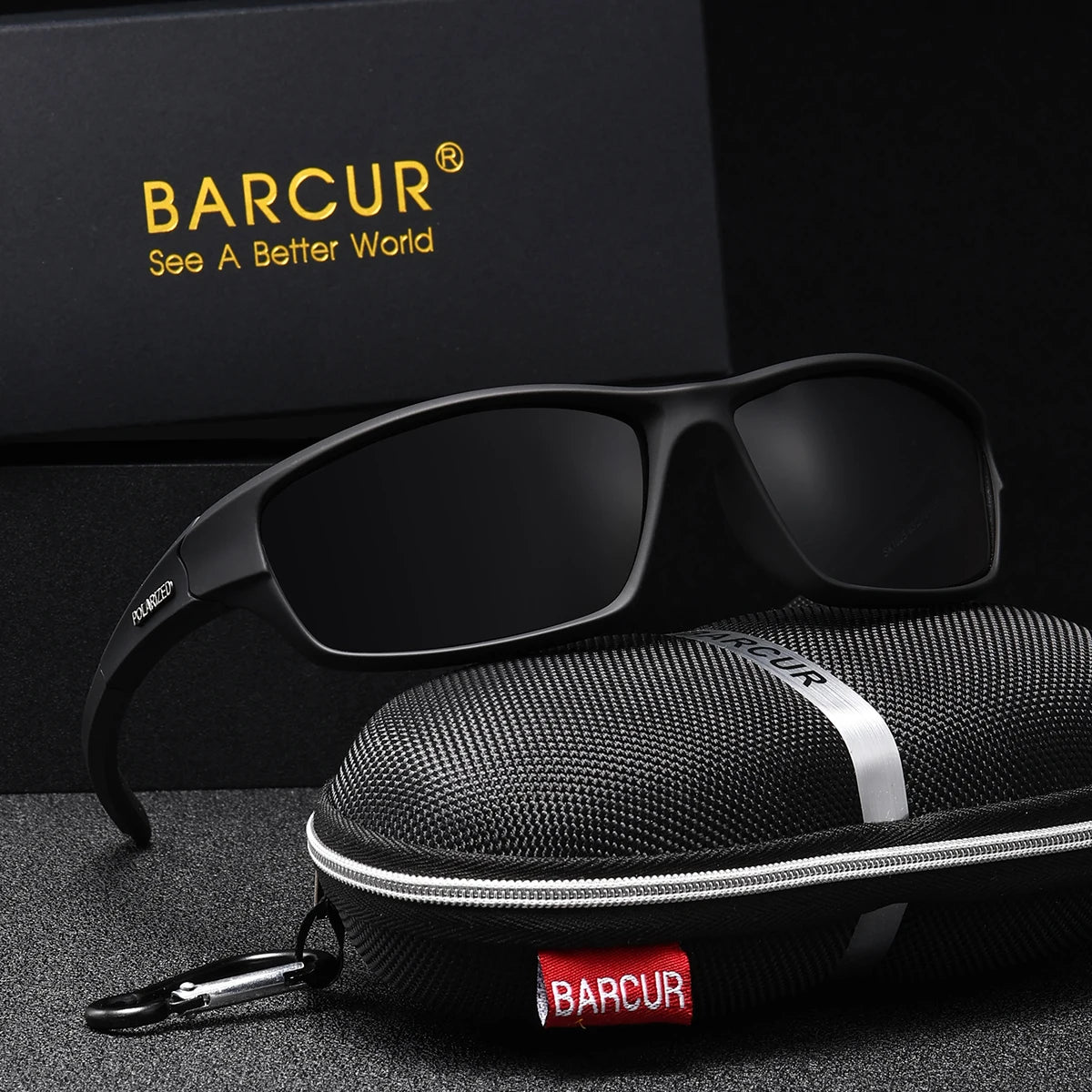BARCUR Lightweight Riding Style Sunglasses With UV Protection For Outdoors