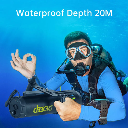 Rechargeable Underwater Seascooter With Action Camera Mount Dual Speed