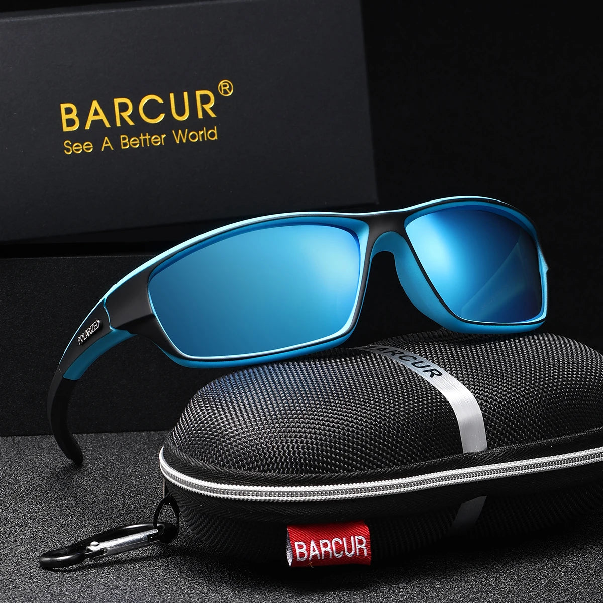 BARCUR Lightweight Riding Style Sunglasses With UV Protection For Outdoors