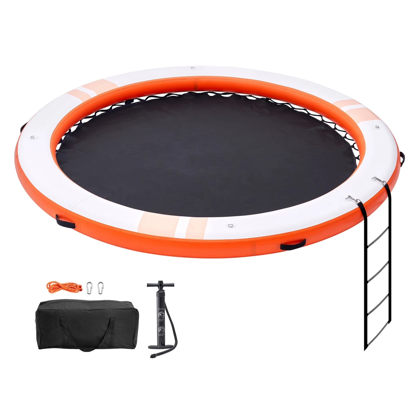 SucceBuy Inflatable Floating Dock With Non Slip Surface And Ladder