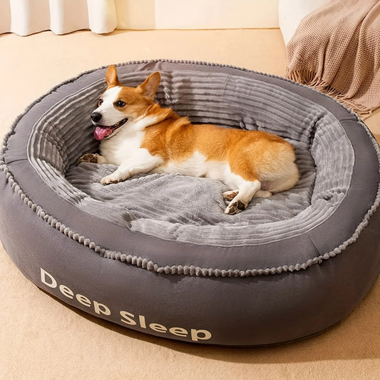 Pet Bed Donut Round Dog Kennel Soft Washable Cushion