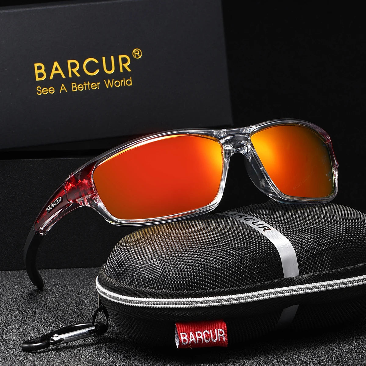 BARCUR Lightweight Riding Style Sunglasses With UV Protection For Outdoors