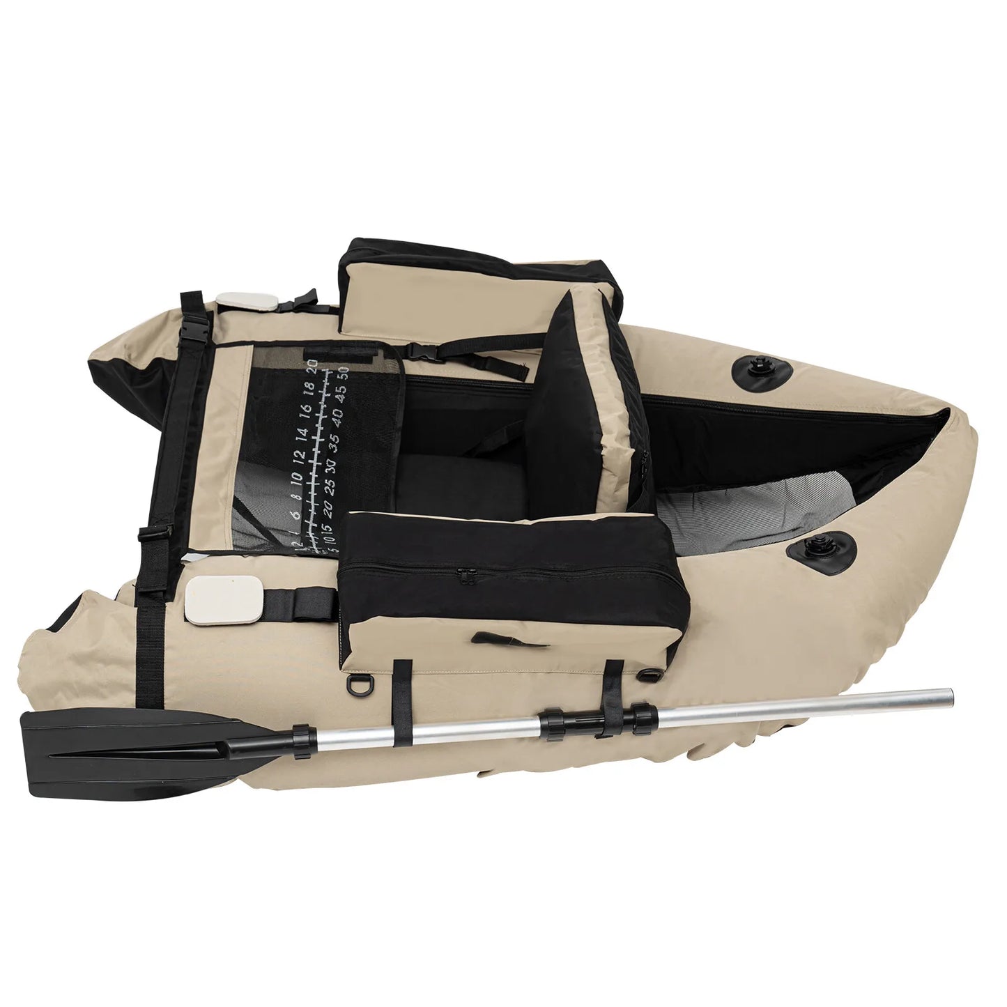 Portable Inflatable Fishing Dinghy With Adjustable Backrest