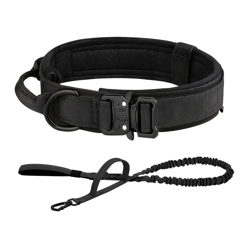 PETRAVELCN Dog Training Collar Adjustable Tactical Collar And Leash Set