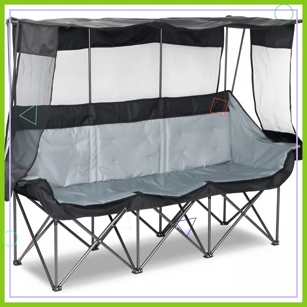 Camping Chair With Canopy Shade For Outdoor Enthusiasts