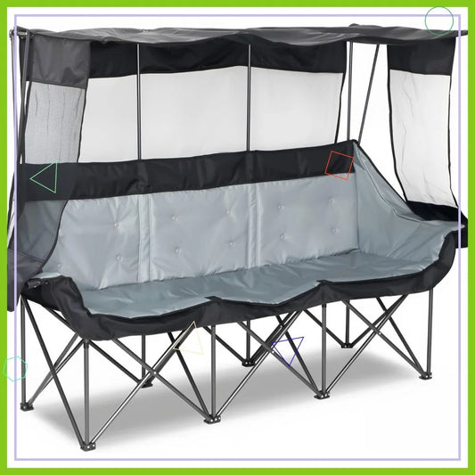 Camping Chair With Canopy Shade For Outdoor Enthusiasts