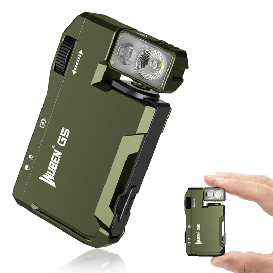 WUBEN G5 Rechargeable EDC Flashlight With Dual Light Sources RGB
