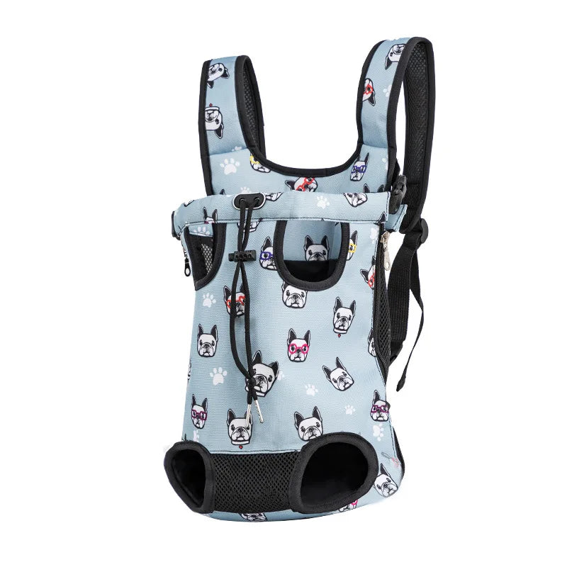 Camouflage Breathable Mesh Dog Backpack Carrier For Outdoor Travel