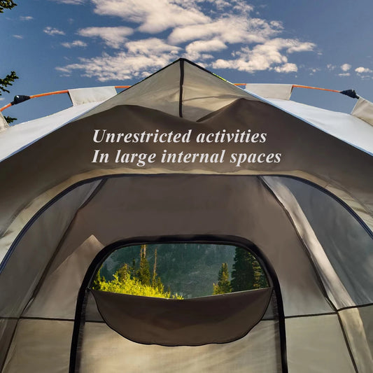 Pakicetus Outdoor Automatic Quick-Opening Rainproof Tent With Two Doors