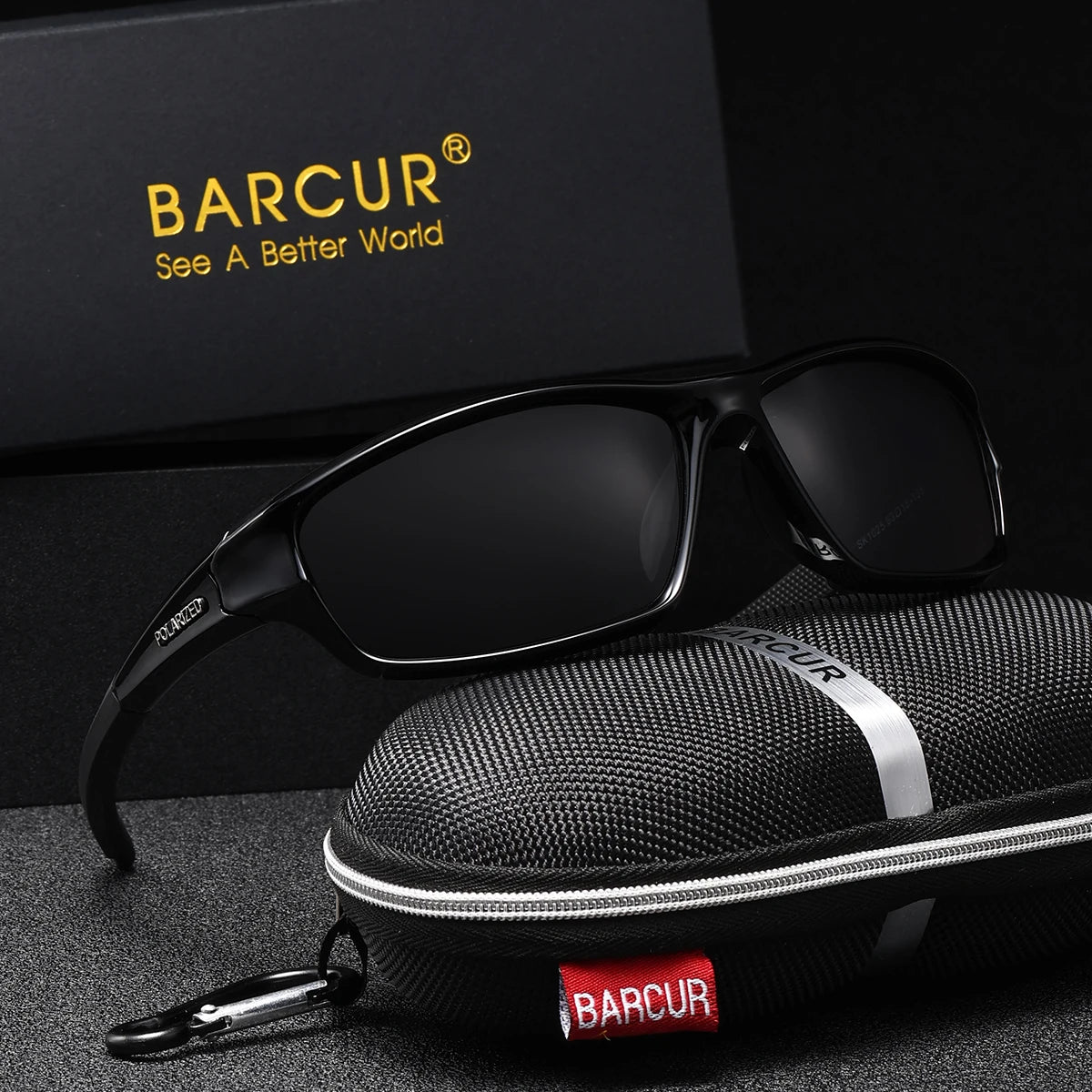 BARCUR Lightweight Riding Style Sunglasses With UV Protection For Outdoors