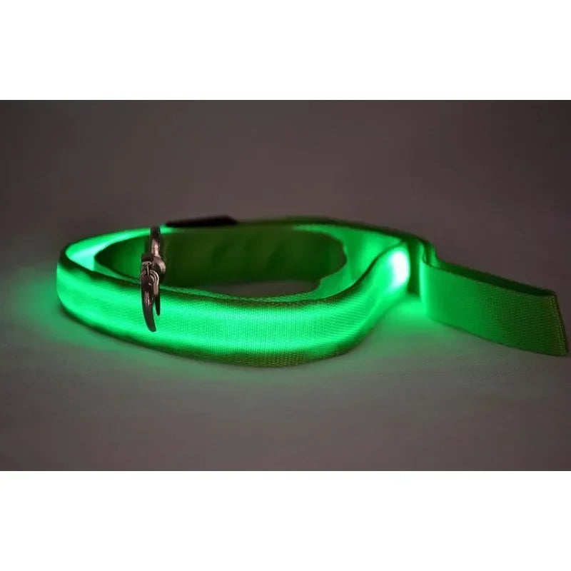 LED Glowing Dog Leash Flashing Light for Pet Safety