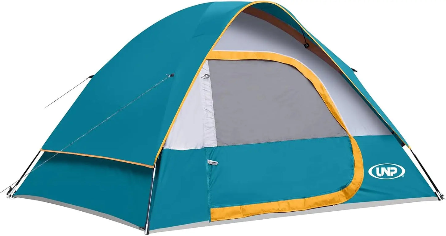 UNP Camping Tent Two To Four Person Waterproof Windproof Dome