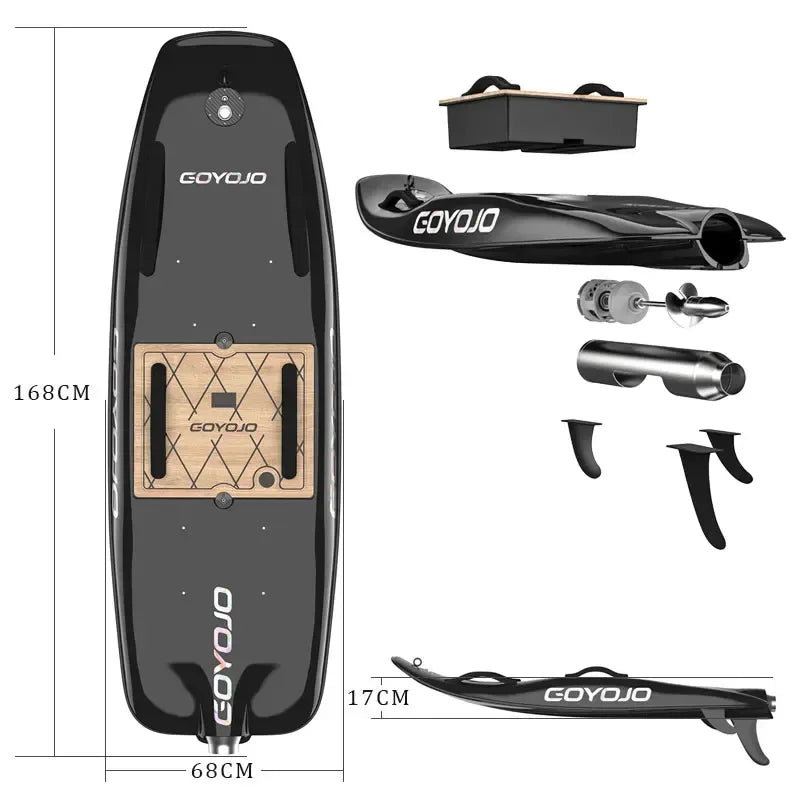 Carbon Fiber Electric Jet Surfboard 15KW Seaside Outdoor Surfing