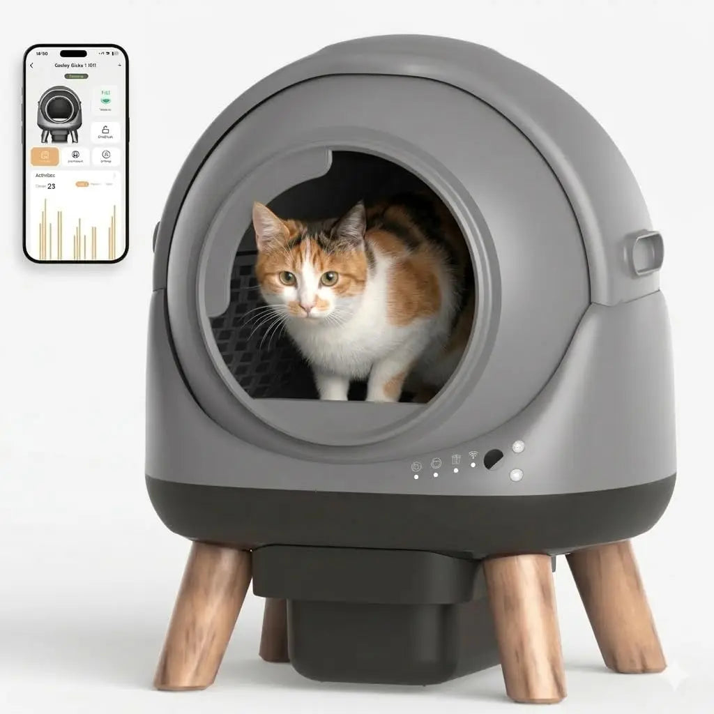 E2 Automatic Self-Cleaning Cat Litter Box With Smart App Control