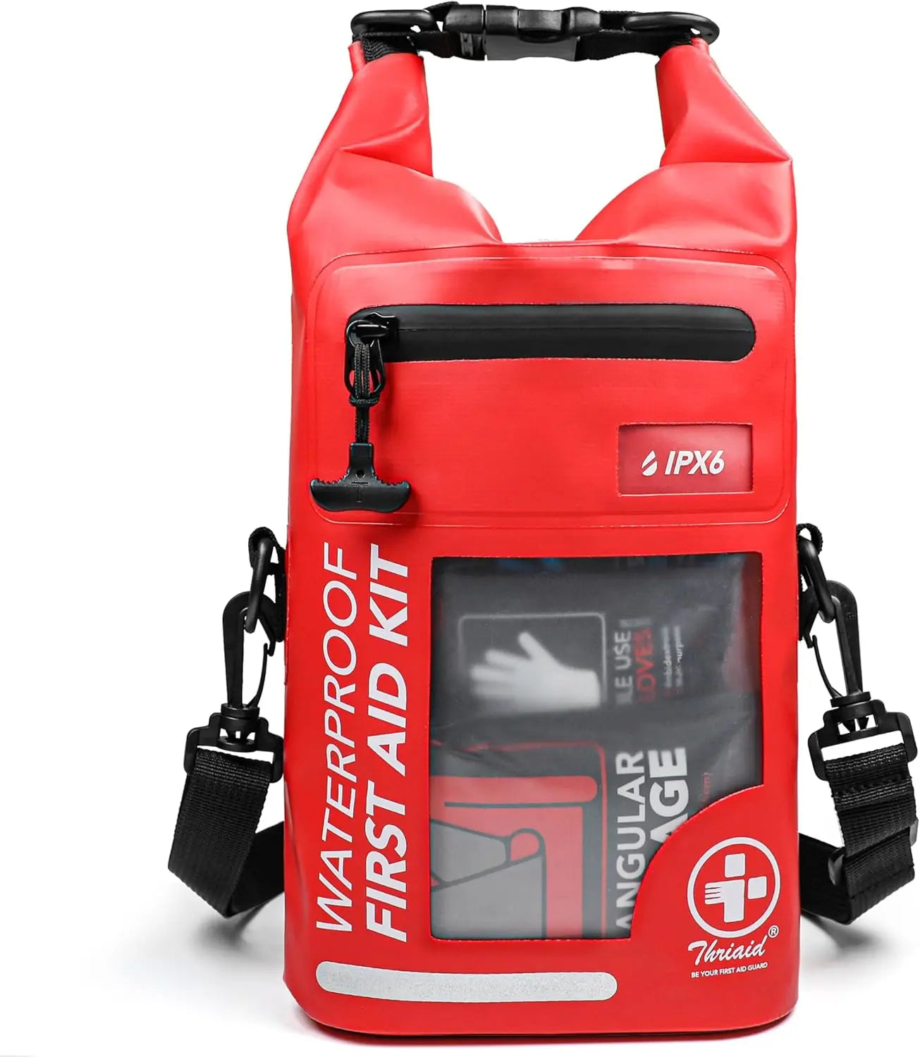 Waterproof 250-Piece First Aid Kit With Reflective Dry Bag
