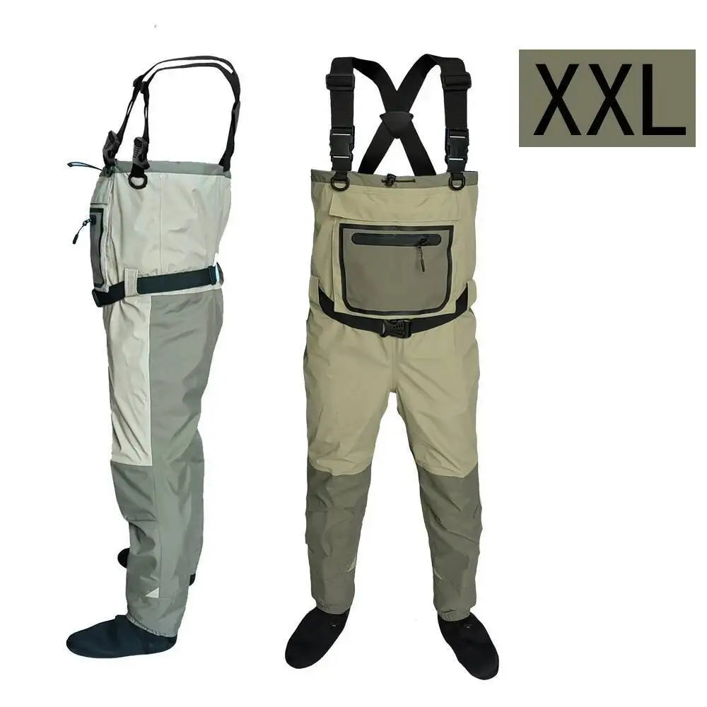 Unisex Neoprene Fly Fishing Waders, Waterproof and Breathable