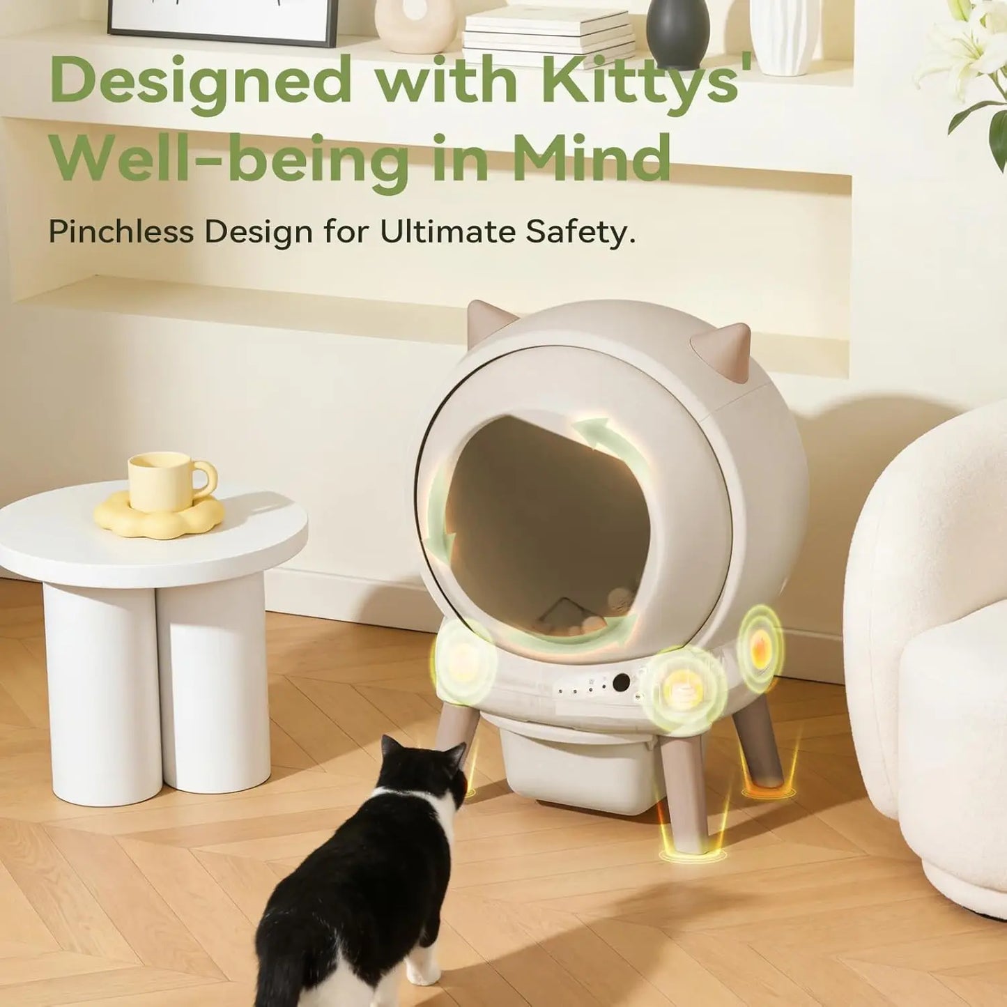 E2 Automatic Self-Cleaning Cat Litter Box With Smart App Control