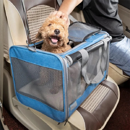 Portable Expandable Pet Travel Bag Soft Sided Breathable