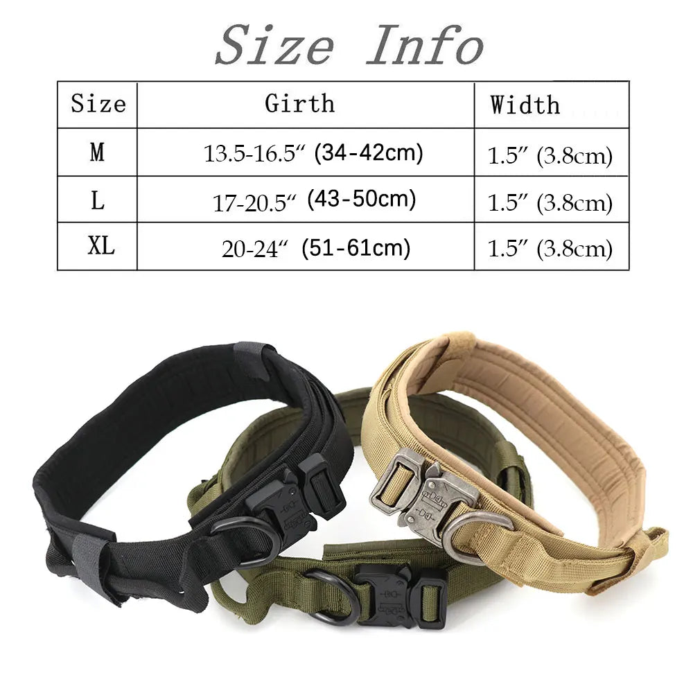 PETRAVELCN Dog Training Collar Adjustable Tactical Collar And Leash Set